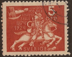 SWEDEN 1924 5o UPU Anniversary SG 161 U #UL11 - Oblitérés