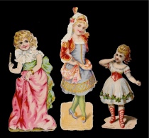 CHROMO Découpi Enfance (Lot De 3) Fillettes Costumées - Enfants
