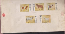 O) 1973 CHINA, HORSES, COVER - Cartas & Documentos