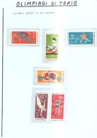 63688) Cuba-1964  Olimpiadi Di Tokio- Serie Di 6 V..-nuovi- - Neufs