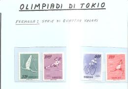 63696) Formosa-1964 Olimpiadi Di Tokio Serie Di 4v.-nuovi - Ungebraucht