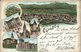 DE ALBSTADT / Panorama Ebingen, Katholische Kirche, Turnhalle / CARTE COULEUR - Albstadt