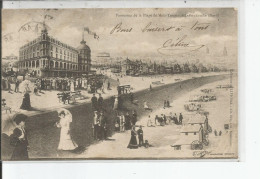 PANORAMA DE LA PLAGE DE MALO TERMINUS  LEFFRINKOUCKE ( NORD)  Dessin Et Montage    CAYER 1903 - Malo Les Bains