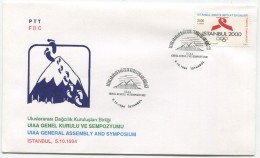 TURQUIE,TURKEI TURKEY UIAA GENERAL ASSEMLY AND SYMPOSIUM FDC - Covers & Documents