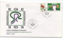 TURQUIE,TURKEI TURKEY NATIONAL CONGRESS OF DIABETES MELLITUS FDC - Lettres & Documents