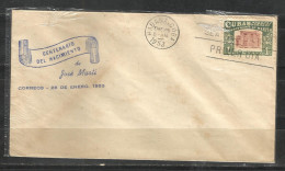 CUBA, 1953,FDC., From Havana To India, Centenario Del Nacimiento, JOSE MARTI. - Poste Aérienne