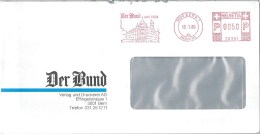 Motiv Brief  "Der Bund, Verlag Und Druckerei AG, Bern"             1989 - Frankiermaschinen (FraMA)