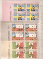 MEXICO 1970 BRASIL WINNER WORLD CUP SOCCER BRASIL BLOCK OF 4 WITH FDC STAMP - 1970 – Mexico