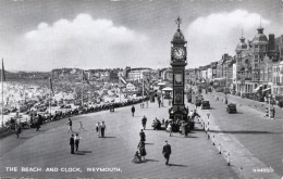 The Beach And Clock, Weymouth - H.9483/D - 1959 - Weymouth