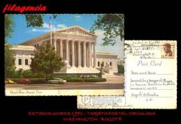 AMERICA. ESTADOS UNIDOS. ENTEROS POSTALES. TARJETA POSTAL CIRCULADA 1970. WASHINGTON-BOGOTÁ - Otros & Sin Clasificación