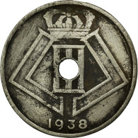 Monnaie, Belgique, 25 Centimes, 1938, TB+, Nickel-brass, KM:114.1 - 25 Cent