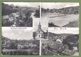 CPSM GF - AVEYRON - SOUVENIR DU GUA - MULTIVUES DONT VUE GENERALE, PISCINE, EGLISE, ET DECAZEVILLE - APA POUX / - Sonstige & Ohne Zuordnung