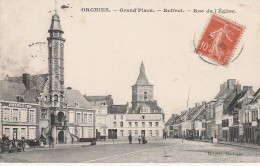 59 - ORCHIES - Grand'Place - Beffroi - Rue De L'Eglise - Orchies