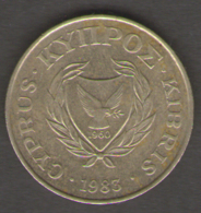 CIPRO 5 CENTESIMI 1983 - Chypre