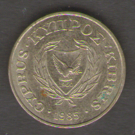 CIPRO 1 CENTESIMO 1985 - Zypern