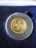 Superbe Médaille En OR 58,5% 3,13 Gr. - Refrappe Franc à Cheval De Jean II Le Bon, Médaille, Non Signée, 20mm - Andere & Zonder Classificatie