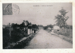 ACHERES (78, Yvelines) : Avenue Surmont, Carte Reproduction Publicitaire, Agence J. Nicolas, Immobilier, 2 Scans - Acheres