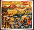 MALDIVES, Prehistoire, Animaux Prehistoriques,THE WORLD OF DINOSAURS (Feuillet 6 Valeurs Emis En 2000)  MNH - Prehistorisch