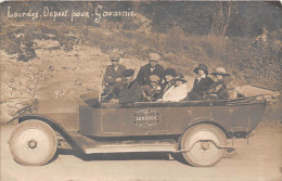 65- LOURDES - CARTE PHOTO- DEPART POUR GAVERNIE - Lourdes