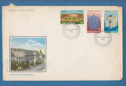209715 / 1981 FDC - Universaide , Bucharest , EMBLEM , STADIUM , Romania Rumanien Roumanie Roemenie - FDC