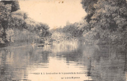 78- POISSY N°3 - CONSTRUCTION DE LA PASSERELLE DU RESTAURANT SUR LE BRAS MIGNEAUX - Poissy