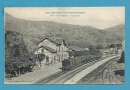 CPA - 368 - Chemin De Fer Train En Gare De BUSSANG - LES VOSGES PITTORESQUES 88 - Bussang