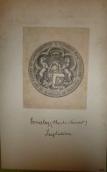 Ex-libris Héraldique XIXème  - Angleterre - Charles First Viscount EVERSLEY Of Heckfield In The County Of Southampton - Bookplates