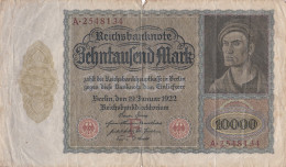 Billet De 10000 Mark - Allemagne - République De Weimar - 1922 - 10.000 Mark