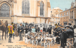 27- LOUVIER- PLACE NOTRE DAME- DEPART DE LA CHASSE A COURRE - Louviers