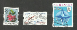 Slovaquie N°411, 416, 418 Cote 4.60 Euros - Used Stamps