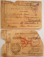 RUSSIA - MILITAR CARD - PRISONNIERS 2x - OMSK - 1916 - Zemstvos