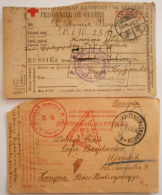 RUSSIA - MILITAR CARD - PRISONNIERS 2x - OMSK - 1916 - Zemstvos