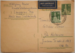 GERMANY - BERLIN  - 1958 - DAR - Postcards - Used