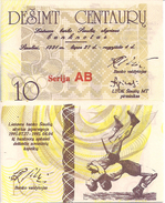 Lithuania PNL, 10 Centauru , 1991, Regional Olympics - Wrestler UNC - Lituania