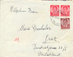 Yugoslavia 1939 Cover From Slano To Graz With 1 D. + 2 X 1,50 D. And Wrapper Of Customs Officials To Currency Monitoring - Lettres & Documents