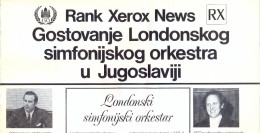 England.London. Musik. Rank Xerox News. The London Simphonic Orshestra In Belgrade, Zagreb, Ljubljana. 1971. - Arte