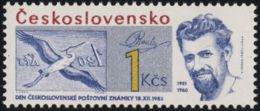 Czechoslovakia / Stamps (1985) 2729: Day Of Czechoslovak Postage Stamps, Bohdan  Roule (1921-1960) Engraver - Grabados