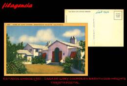 PIEZAS. ESTADOS UNIDOS. ENTEROS POSTALES. TARJETA POSTAL 1950. CASA DE GARY COOPER EN BRENTWOOD HEIGHTS - Sonstige & Ohne Zuordnung