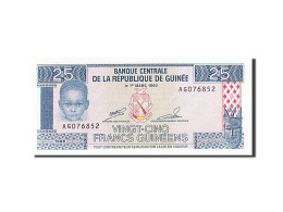 Billet, Guinea, 25 Francs, 1985, 1985, KM:28a, NEUF - Guinea