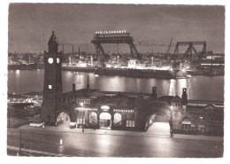 HAMBURG, Deutschland ; St Pauli-Landungsbrücken ; Restaurant ; 1957 - Mitte