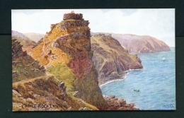 ENGLAND  -  Lynton  Castle Rock  Unused Vintage Postcard - Lynmouth & Lynton