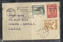 ARGENTINA, 1961,l Cover From Argentina To India, Fauna, Puma, Alligator,Certifficado Correspondence - Airmail