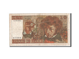 Billet, France, 10 Francs, 1974, 03.10.1974, B+, Fayette:63.7b, KM:150a - 10 F 1972-1978 ''Berlioz''