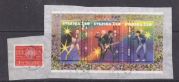 Sweden 1991 Pop Music M/s  Used On Paper  (29937) - Blocs-feuillets