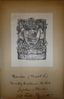 Ex-libris Héraldique Début XXème  - Angleterre -W & E. L. HANLON - Bookplates