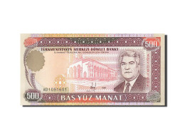 Billet, Turkmenistan, 500 Manat, 1995-1998, 1995, KM:7b, NEUF - Turkménistan