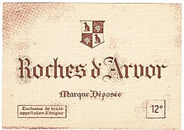 ETIQUETTE - ROCHES D'ARVOR - - Sonstige & Ohne Zuordnung