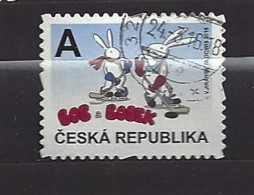 Czech Republic  Tschechische Republik  2015 Gest. Mi 844 Bob And Bobek Playing Ice Hockey. C.2 - Gebraucht