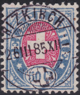 Heimat LU HITZKIRCH1885-03-26 Voll-O Auf Telegraphen-Marke - Telegraafzegels