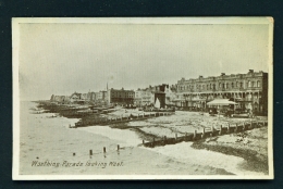 ENGLAND  -  Worthing  Parade Looking West  Unused Vintage Postcard - Worthing